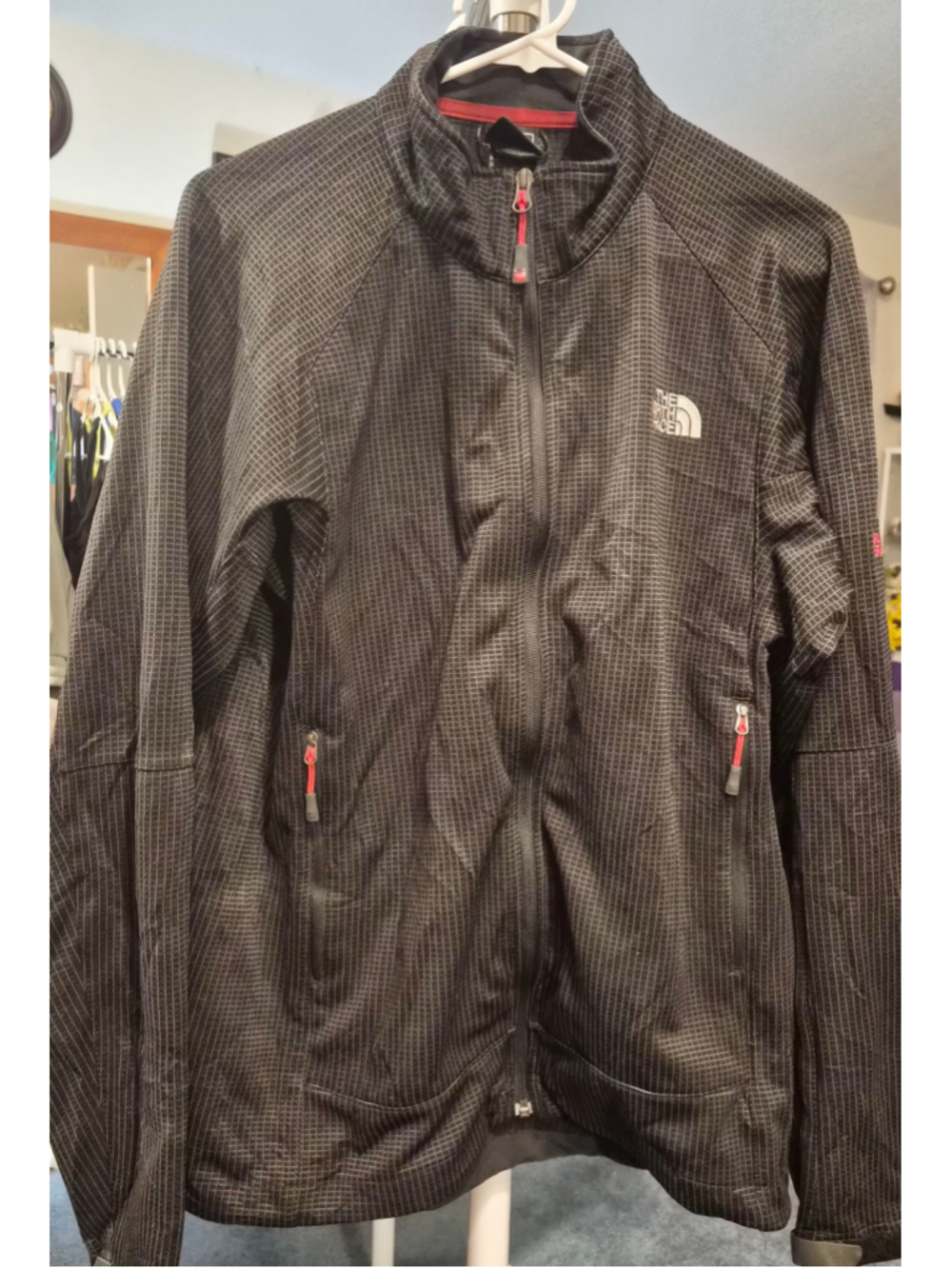 Men's The North Face Performance Jacket Medium Black Red